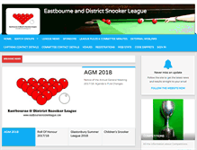 Tablet Screenshot of eastbournesnookerleague.com